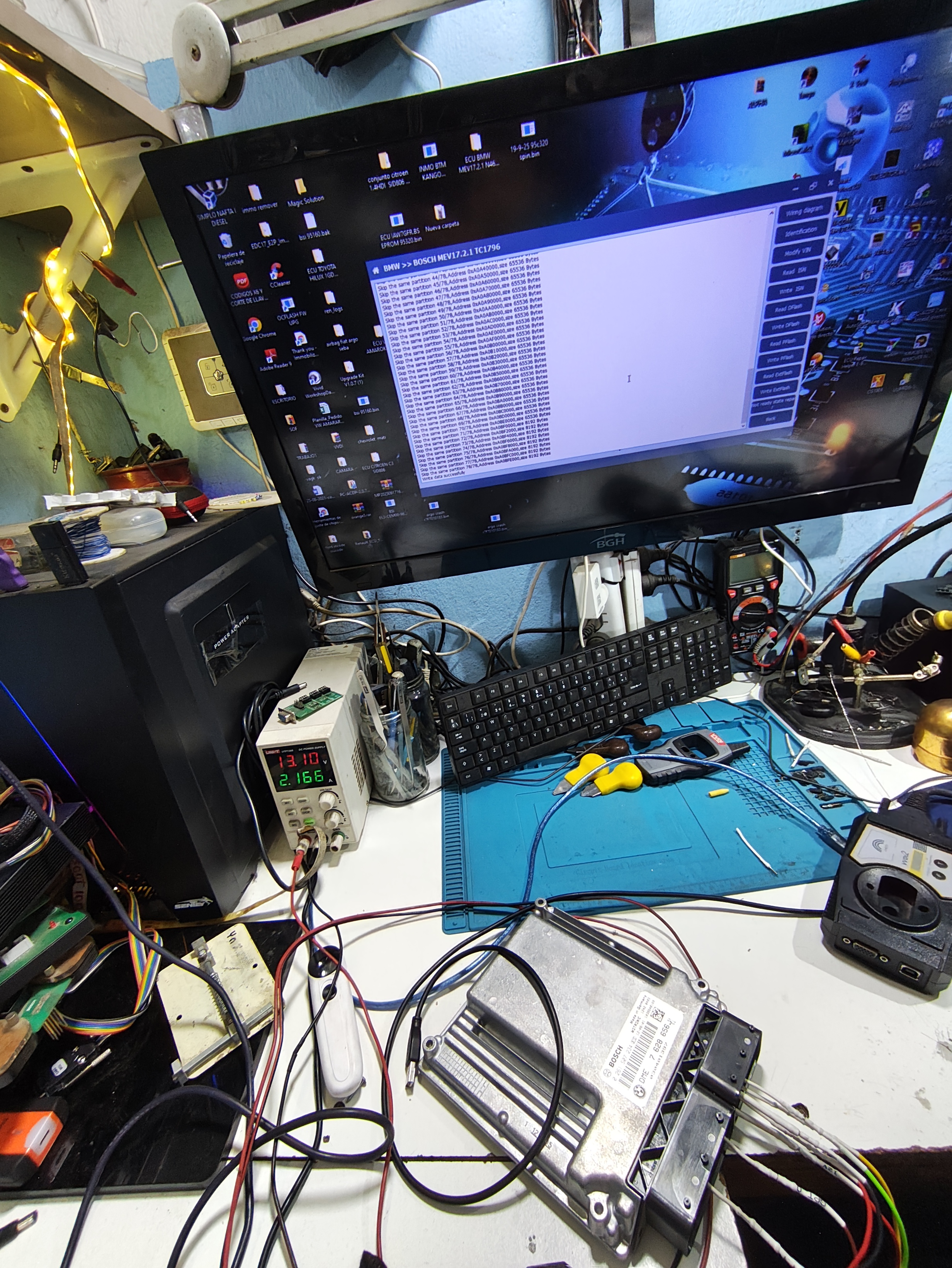 Proceso de lectura de datos ECU